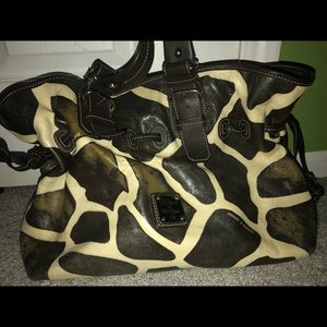 Animal print Dooney and Burke purse